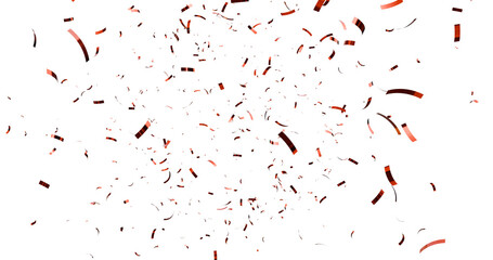 3d render of confetti floating isolated. multi color confetti falling down isolated on transparent background. Falling gold foil, flying yellow glitter. Christmas holiday. confeti png