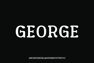 Display alphabet font vector design suitable for headline, poster, logo, magazine and many more