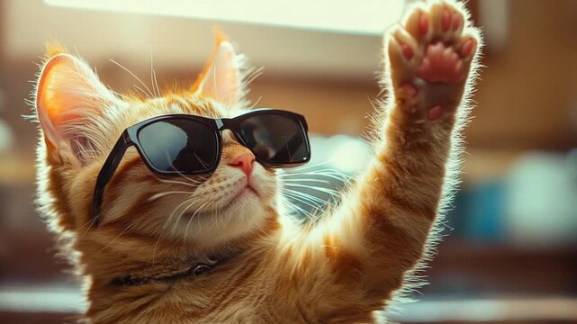 Cool Cat Kitten: Paws Up! Sunglasses, Sunlit Fun