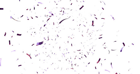 Naklejka premium 3d render of confetti floating isolated. multi color confetti falling down isolated on transparent background. Falling gold foil, flying yellow glitter. Christmas holiday. confeti png