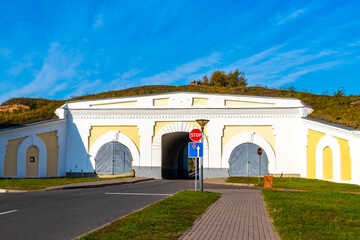 Obraz premium Old Brest Fortress castle building walls and gates ruins Belarus.