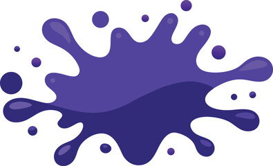 Deep Tone Indigo Splash Design.