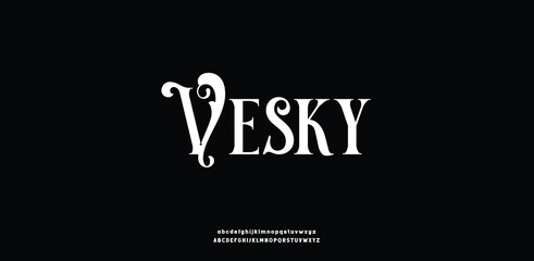 Elegant Font. Groovy Font. Graffiti Font. Creative Hand Drawn Uppercase,lowercase .Street Art Classic Lettering Fashion Designs Typography modern serif decorative vintage concept vector illustration