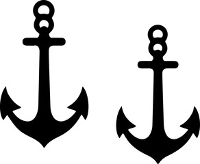 Nautical Anchor Icons Collection" vector bundle