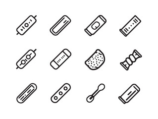 Protein Bar line art design for packaging inspiration