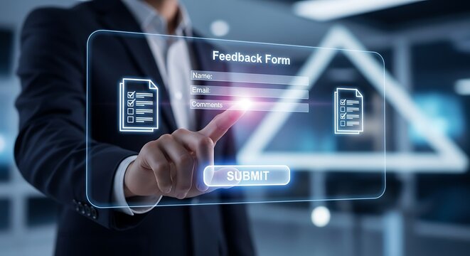 detailed professional high quality Feedback Form Submission in a Digital Environment - Powered by Adobe