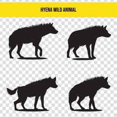 Obraz premium Hyena silhouette