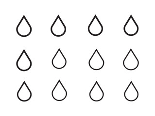 Raindrop Line Art Soft Drizzle Inspires Quiet Reflection