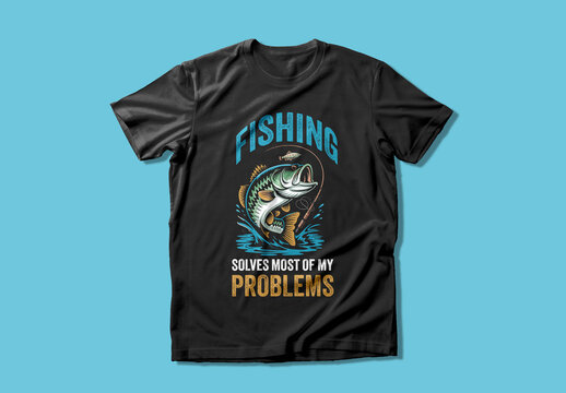 Fishing Tshirt Design Template for Outdoor Enthusiasts