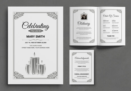 Funeral Program Template