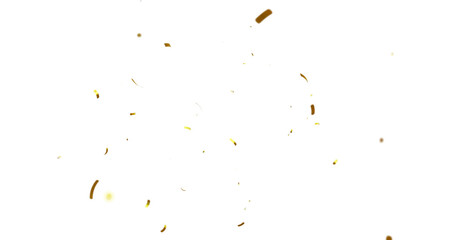 3d Rendering Transparent Confeti PNG. Create birthday and party decoration concept. confetti falling down, Multi Colorful Confetti Overlay Isolated On A Transparent Background. 