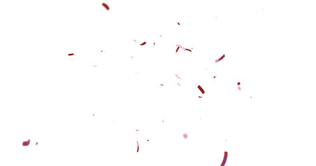 3d Rendering Transparent Confeti PNG. Create birthday and party decoration concept. confetti falling down, Multi Colorful Confetti Overlay Isolated On A Transparent Background. 