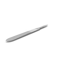 Surgical Scalpel Isolated on Transparent Background