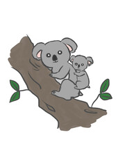 ゆるコアラの親子