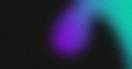 Grainy abstract background with a purple and teal light
