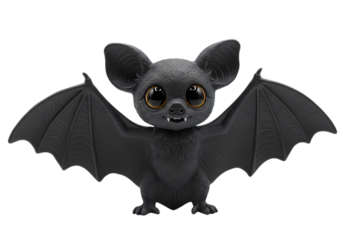 Cute Black Bat Figurine: Halloween Decoration, Gothic Decor, Fantasy Creature