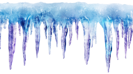 PNG Purple blue icicle icicles winter ice.