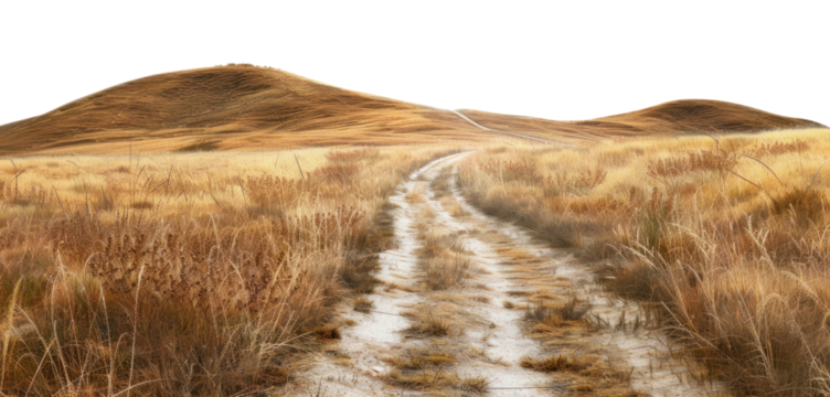 PNG Dirt road meadow mountain landscape countryside grassland. - Powered by Adobe