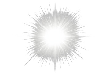 Fototapeta premium White star shining brightly on a transparent background, perfect for adding a touch of sparkle to any project