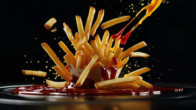 fries with souce 