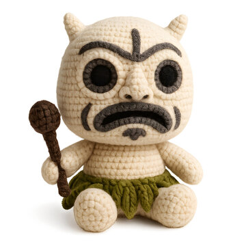 Asaro mudman as amigurumi plush doll
