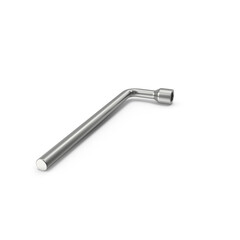 L-Shaped Socket Wrench Isolated on Transparent Background