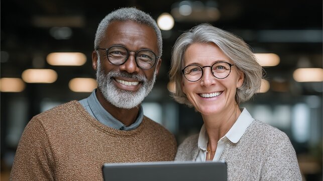 Creative partnership between Baby Boomer's strategic thinking and Gen Z's digital fluency