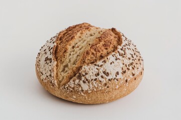 Fresh bread with seeds. AI Generated