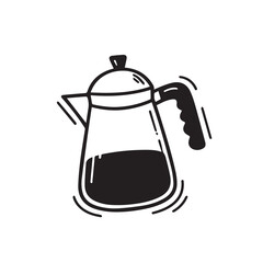 Doodle icon coffee pot