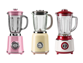 Vintage inspired blenders in pastel colors for home kitchens