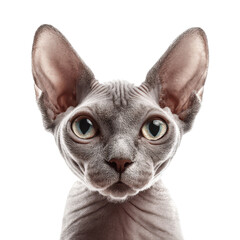 Graceful Sphynx Cat with Unique Features and Expressive Eyes