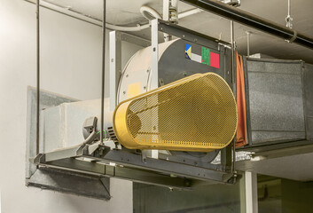 Industrial centrifugal fan in ventilation systems.