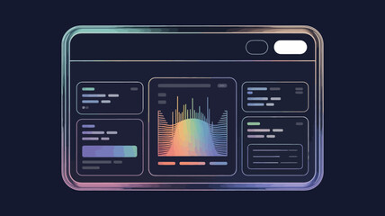 Data Dashboard UI with Graph Analytics and Colorful Design