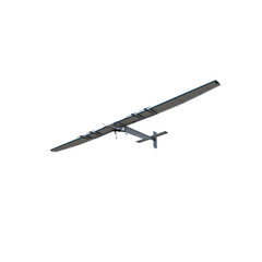 Solar Powered Drone Aircraft Isolated on Transparent Background