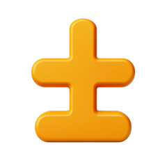 Obraz premium Orange stylized earthwork symbol, representing soil, ground on transparent background