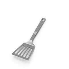 Metal Spatula Isolated on Transparent Background