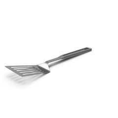 Metal Spatula Isolated on Transparent Background