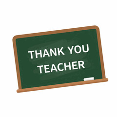 Obraz premium a chalkboard with “Thank You Teacher”