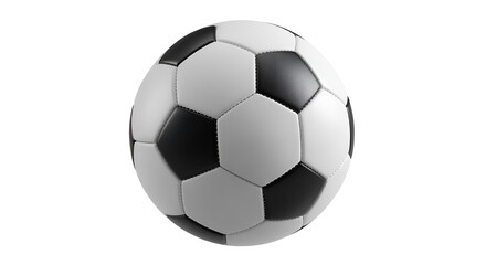 Obraz premium Soccer ball isolated on white background for sports equipment and game play illustration and design asset