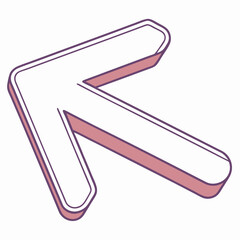 Obraz premium vector illustration of an arrow icon