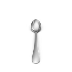 Stainless Steel Spoon Isolated on Transparent Background