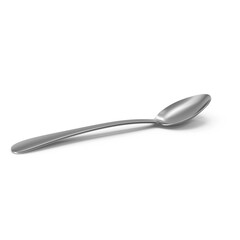 Stainless Steel Spoon Isolated on Transparent Background