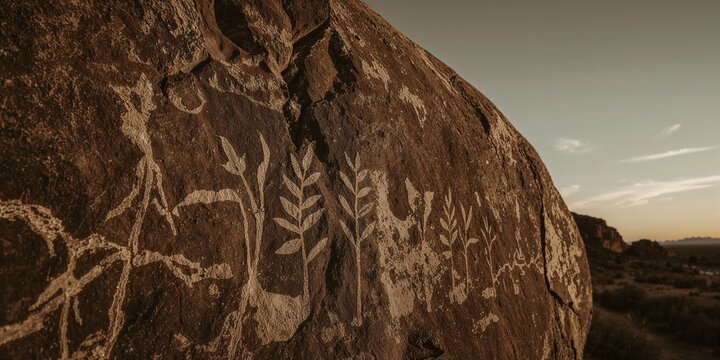 Family of three tending to a garden bed with green leafy plants on a sunny day in a backyard garden