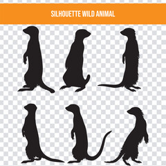 Wild Animal Silhouettes meerkat