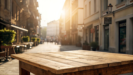 Fototapeta premium Narrow, cobblestone street in the old city of Jerusalem, showcasing ancient stone architecture and historic buildings
