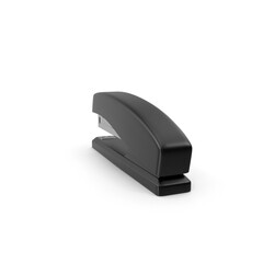 Black Office Stapler Isolated on Transparent Background