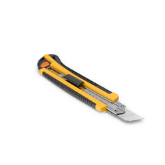 Retractable Utility Cutter Knife Isolated on Transparent Background