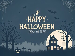 Halloween party poster, Halloween party background. Halloween background with pumpkin, Gradient background for Halloween celebration, Halloween background