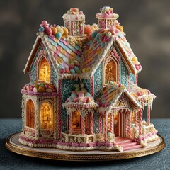 Fototapeta premium Exquisite gingerbread house