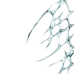 Y2k Silver Chrome Border Frame Neotrbal